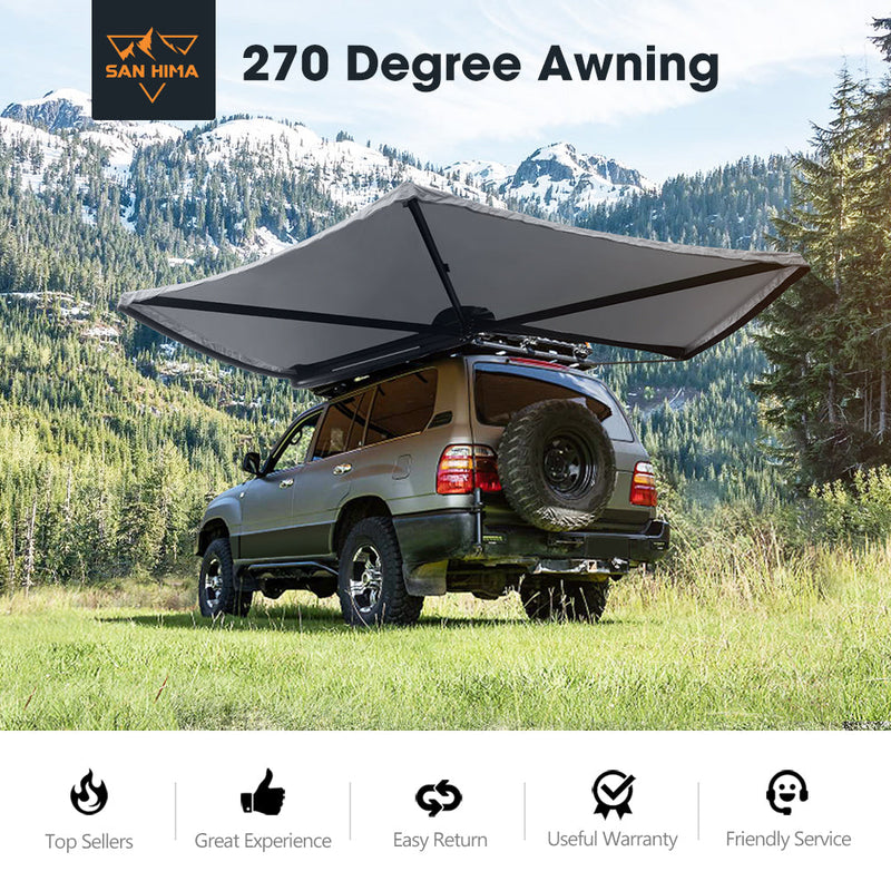 San Hima 270° Free-Standing Awning 600D Double Ripstop Poly-Cotton