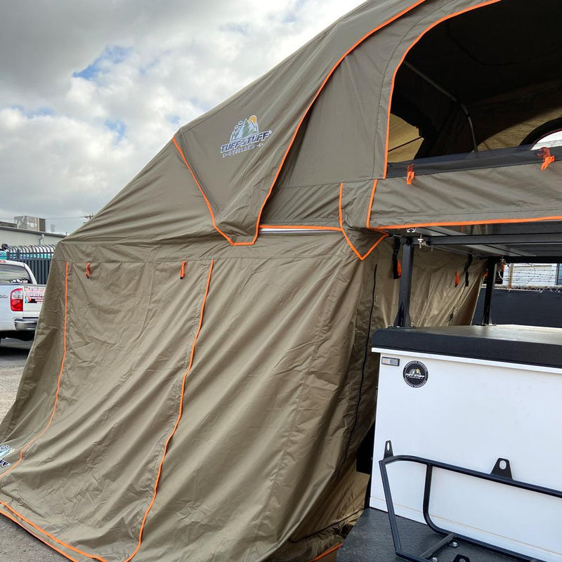 Tuff Stuff Overland ALPHA Hard Shell Rooftop Tent 2-3 Person (Black) - Recon Recovery