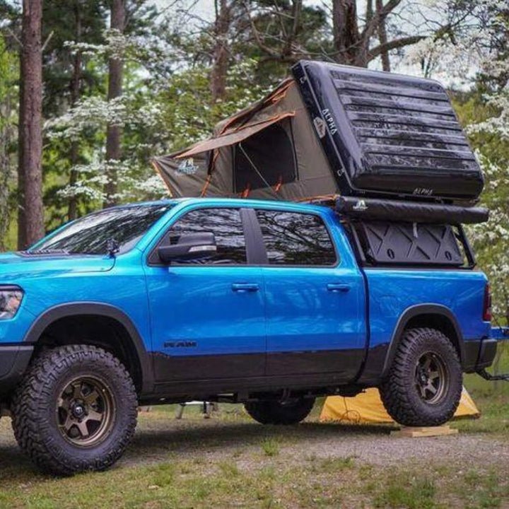 Tuff Stuff Overland ALPHA Hard Shell Rooftop Tent 2-3 Person (Black) - Recon Recovery