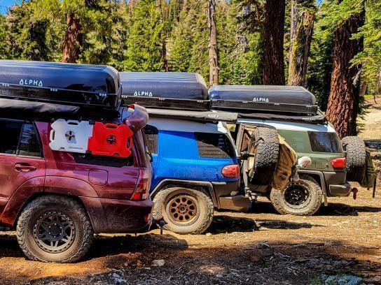 Tuff Stuff Overland ALPHA Hard Shell Rooftop Tent 2-3 Person (Black) - Recon Recovery