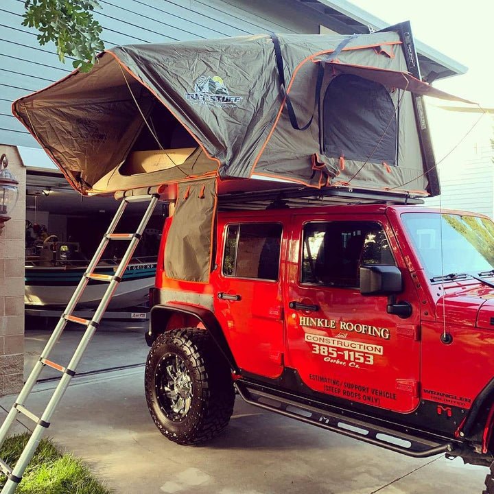 Tuff Stuff Overland Stealth Aluminum Black Ops Series Roof Top Tent - Recon Recovery