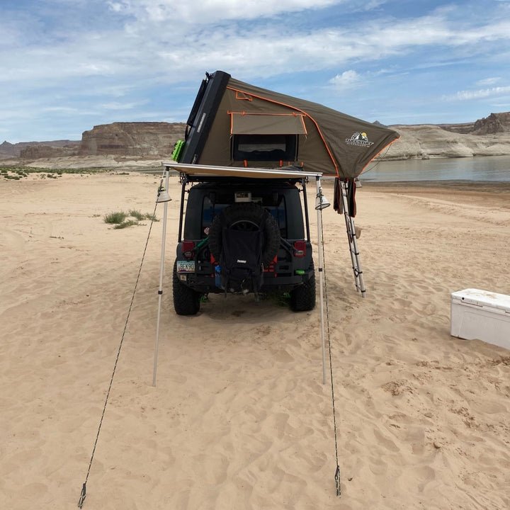 Tuff Stuff Overland Stealth Aluminum Black Ops Series Roof Top Tent - Recon Recovery