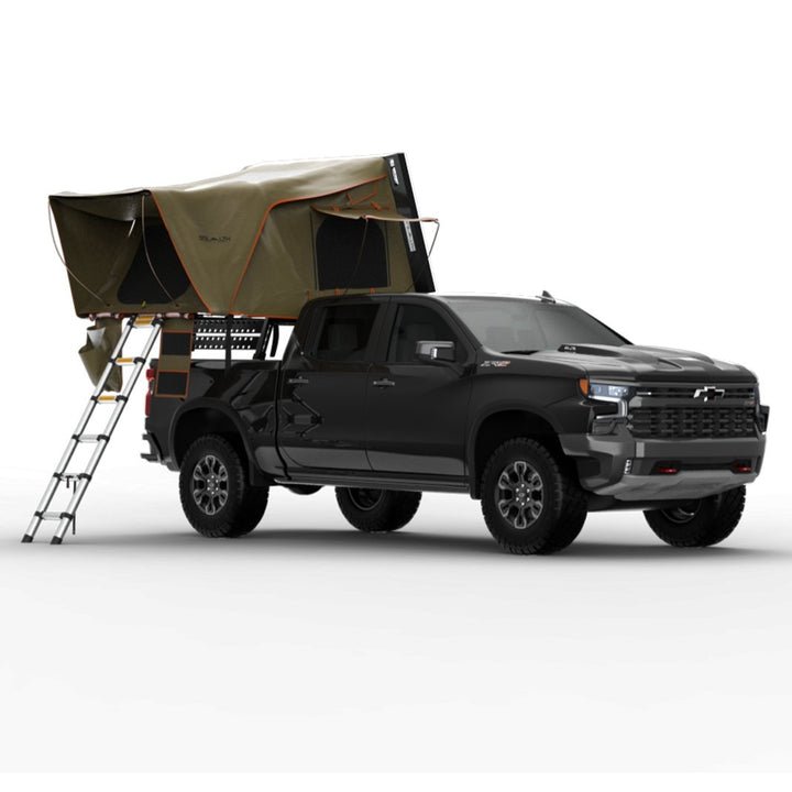 Tuff Stuff Overland Stealth Aluminum Black Ops Series Roof Top Tent - Recon Recovery