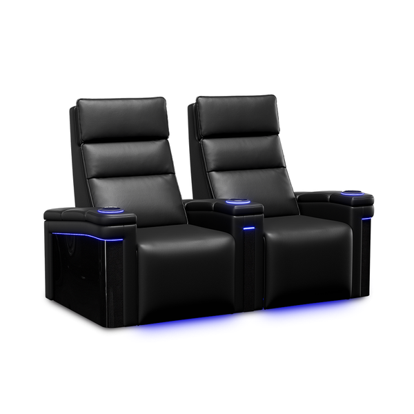 Valencia Monza Carbon Fiber Home Theater Seating Row of 2