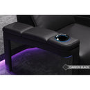 Valencia Monza Carbon Fiber Home Theater Seating Row of 5